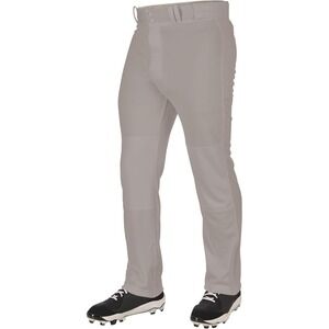 Adult M Grey CHAMPRO Triple Crown 2.0 Open Bottom Baseball Pants